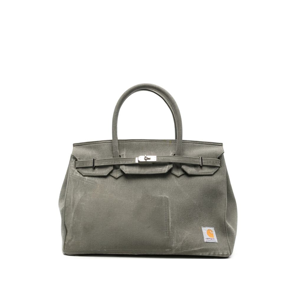 Another Chance Logo-patch Buckled Tote Bag