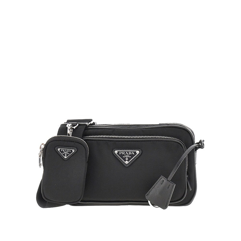 Borsa a tracolla mini in Re-Nylon