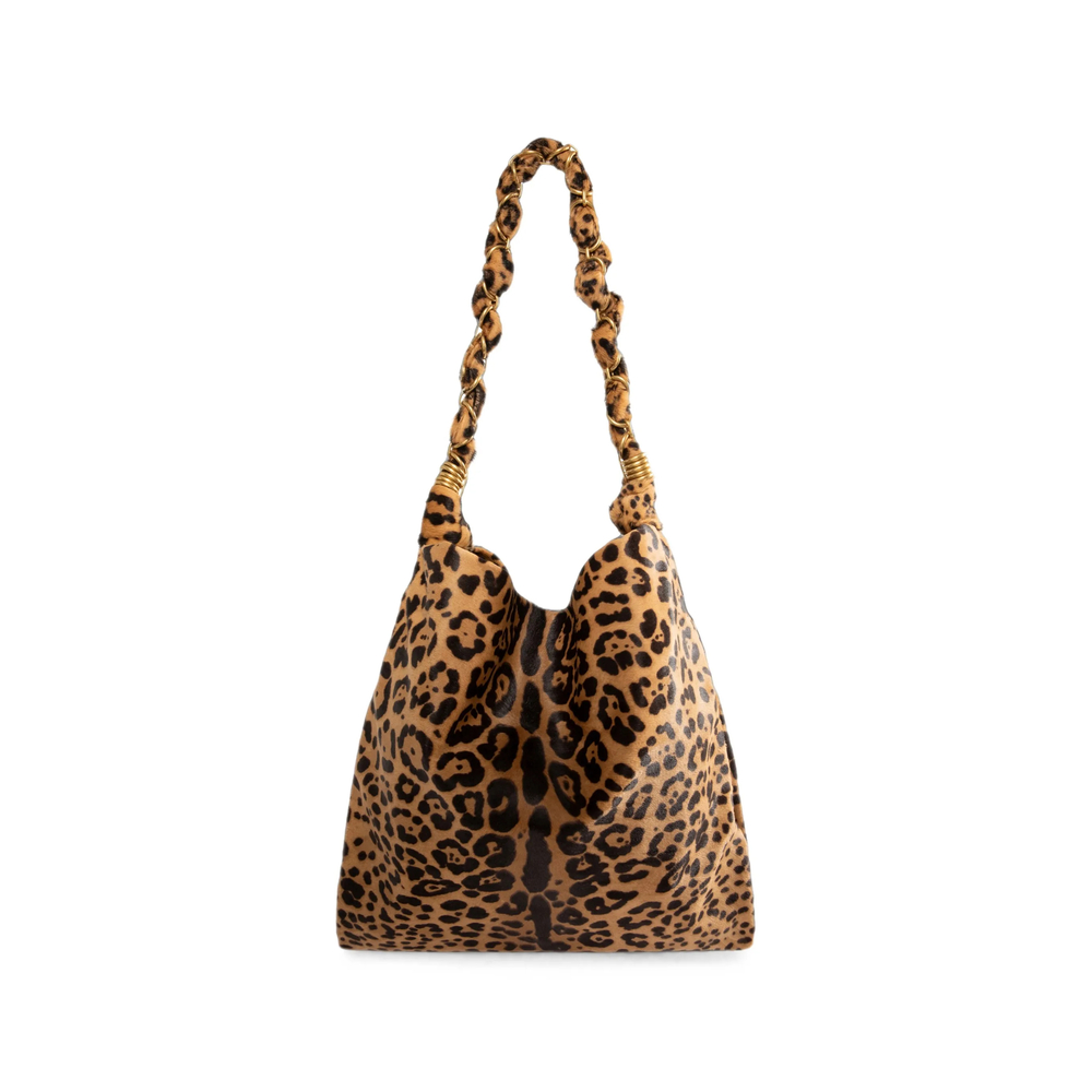 Saint Laurent Medium Amalia Leopard-print Tote Bag