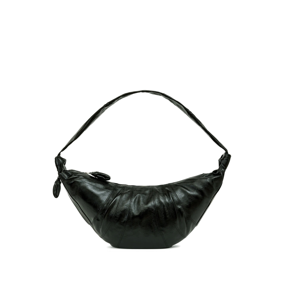Lemaire Large Croissant Bag In Coated Cotton