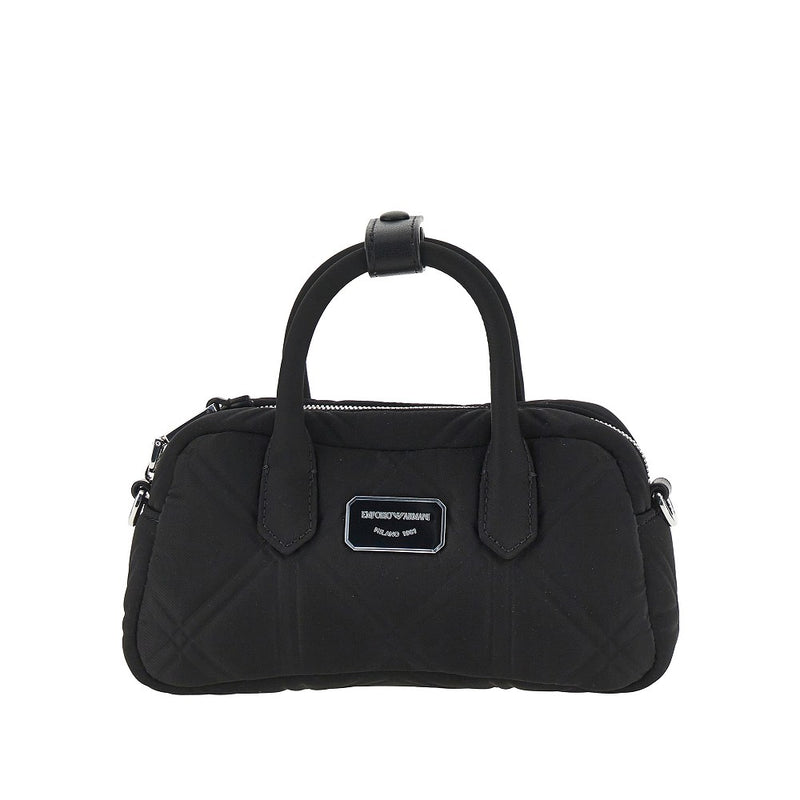 Mini borsa bauletto in nylon goffrato