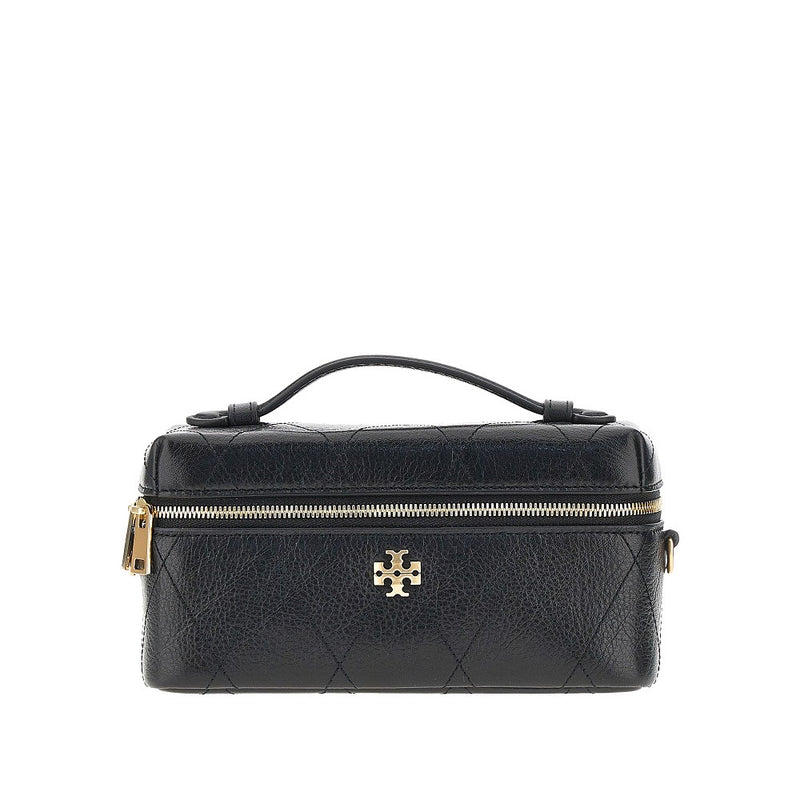 Beauty case bag 'Charlie' in pelle trapuntata