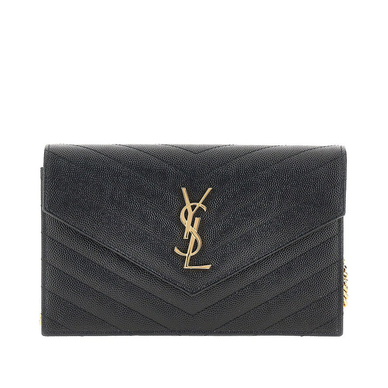 Pochette in pelle con dettaglio Cassandre