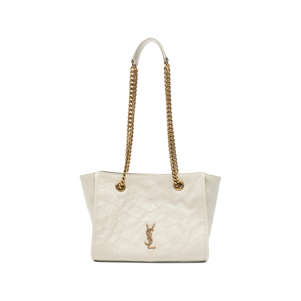 Saint Laurent Niki Small Shopping Bag In Leather