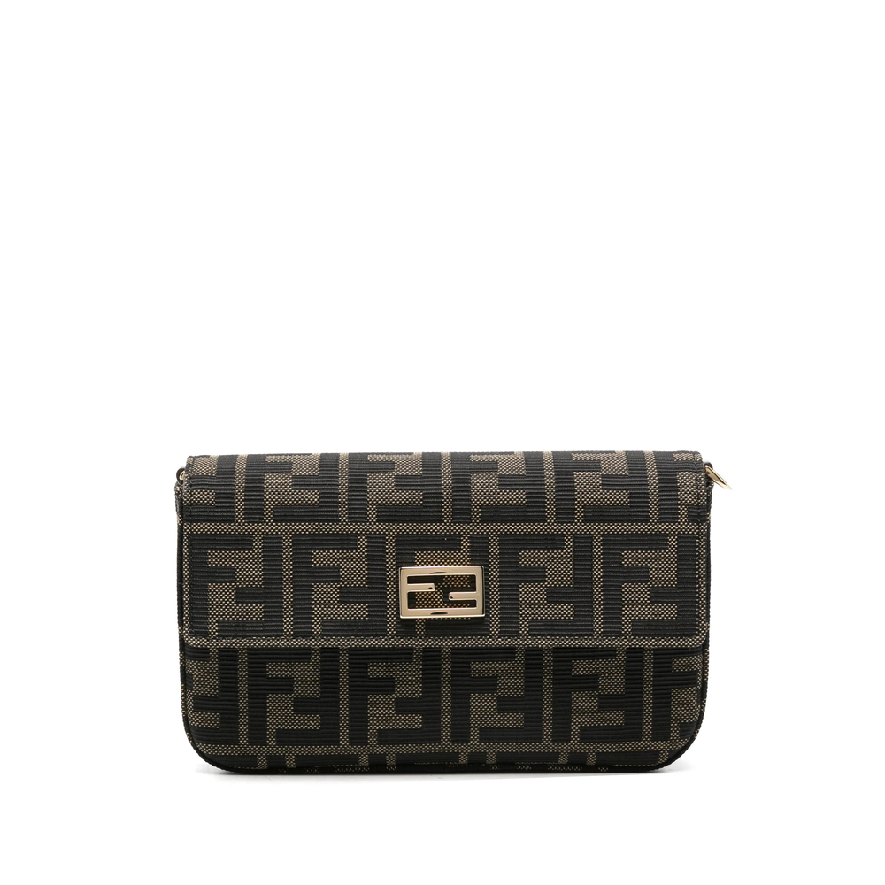 Fendi Zucca FF-motif Clutch Bag