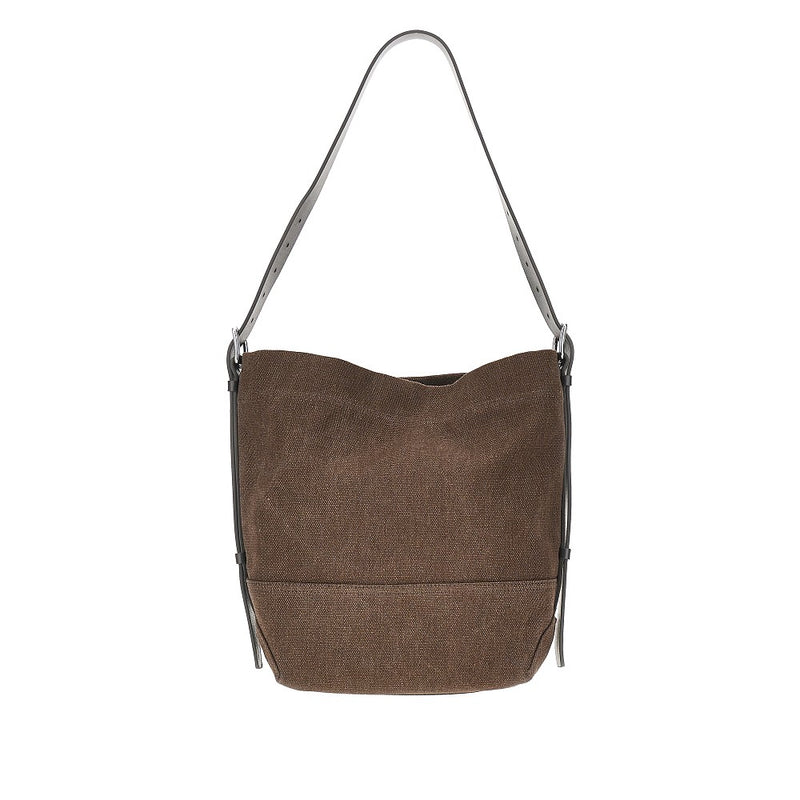 Tote bag 'Belted' piccola in tela