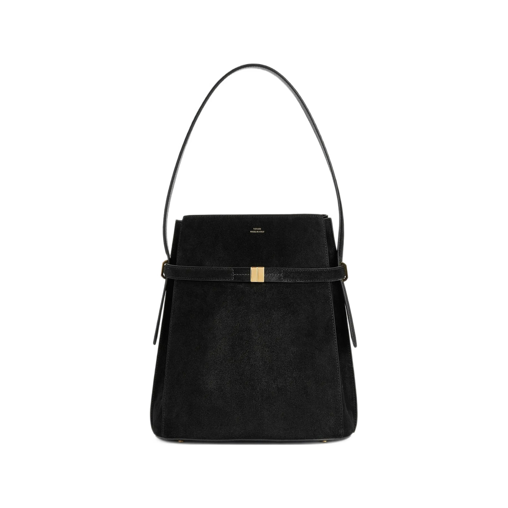 Toteme Belted Suede Bucket Bag