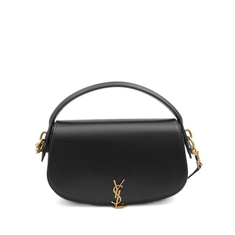 Saint Laurent Logo-plaque Curved Shoulder Bag