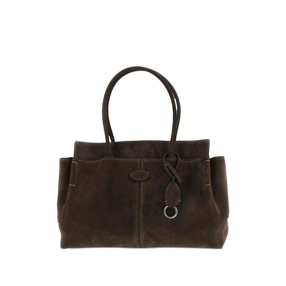 Tod's Medium Shopping Bag In Suede