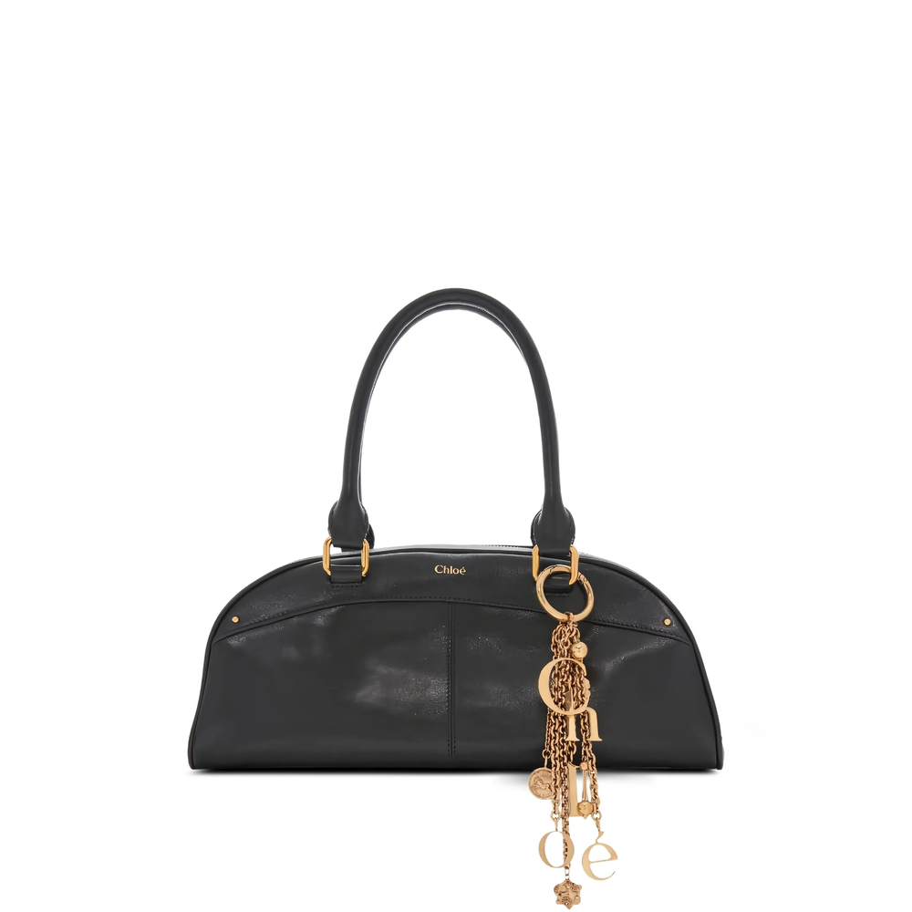 Chloé Leather Bowling Tote Bag