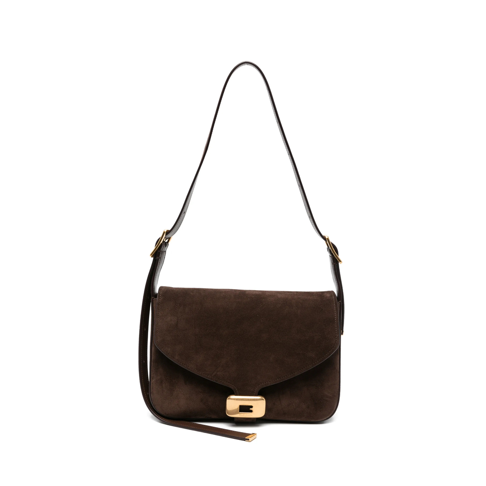 Balenciaga Medium Clicca Suede Shoulder Bag