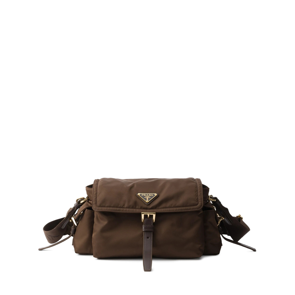 Prada Prada Explore Medium Re-Nylon Shoulder Bag With Flap