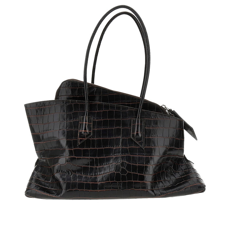 Borsa 'La Passeggiata' media in pelle