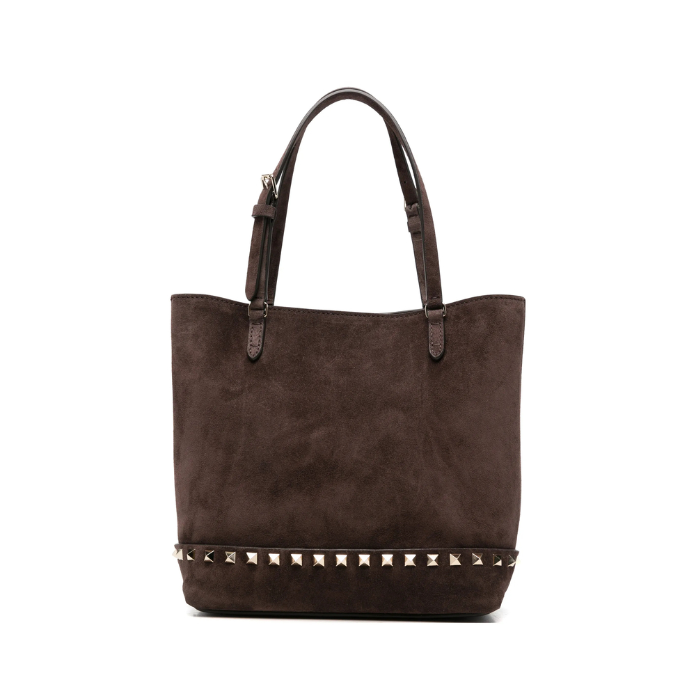 Valentino Garavani Rockstud Suede Tote Bag