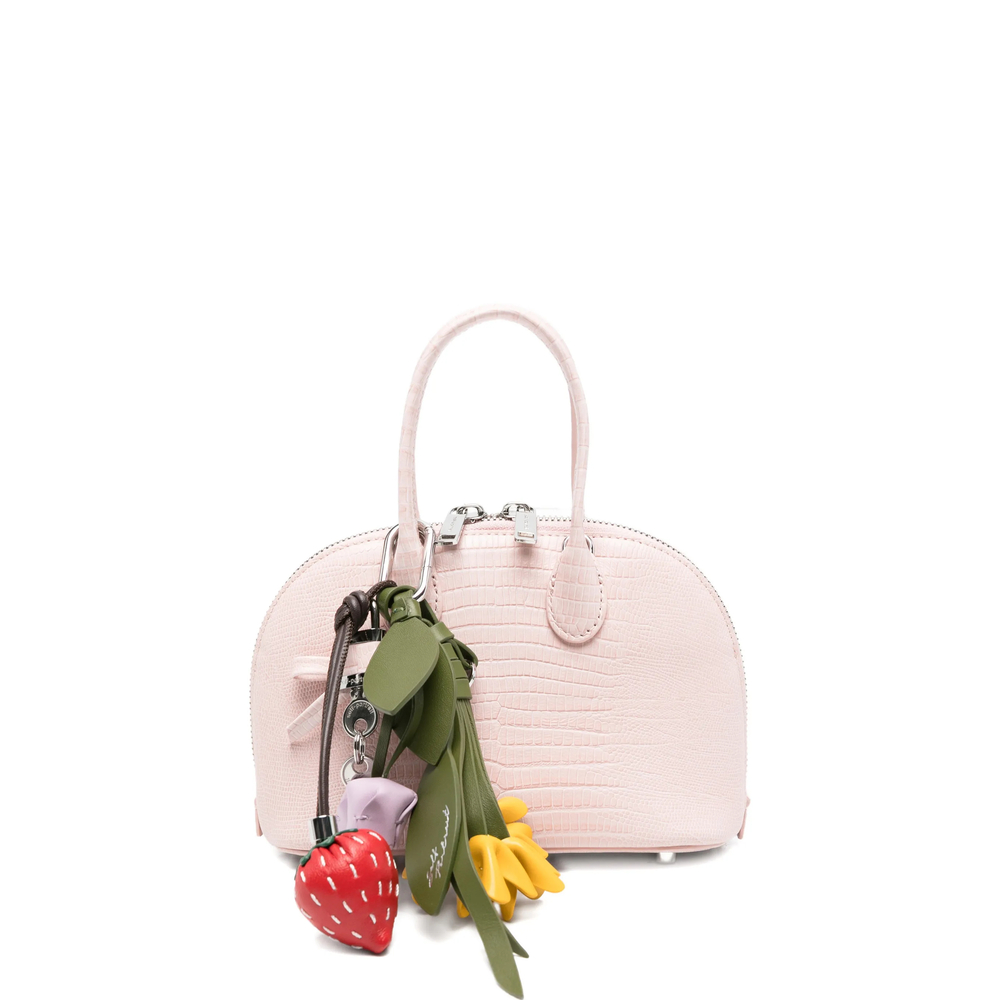 Self-portrait Embossed Leather Pink Mini Bag