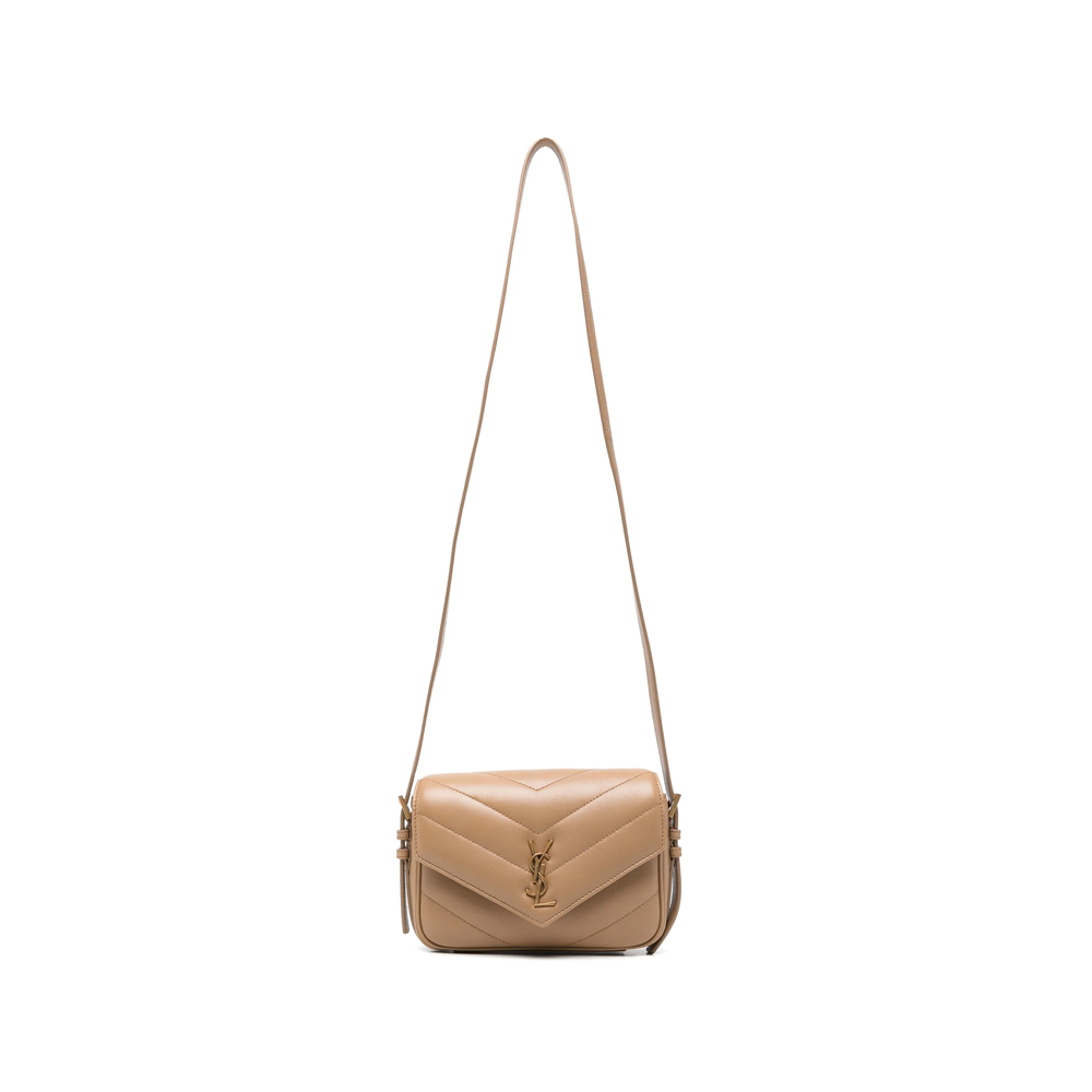Saint Laurent Loulou Toy Crossbody Bag In Matelassé Lambskin