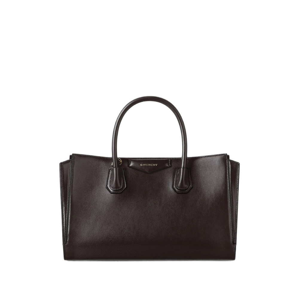 Givenchy Small Antigona Catchall Bag In Shiny Grained Leather