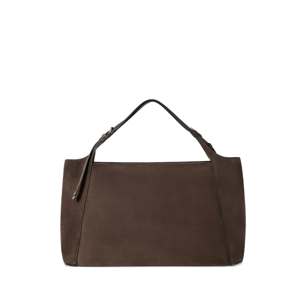 Brunello Cucinelli Sartorial Shopper Bag In Suede