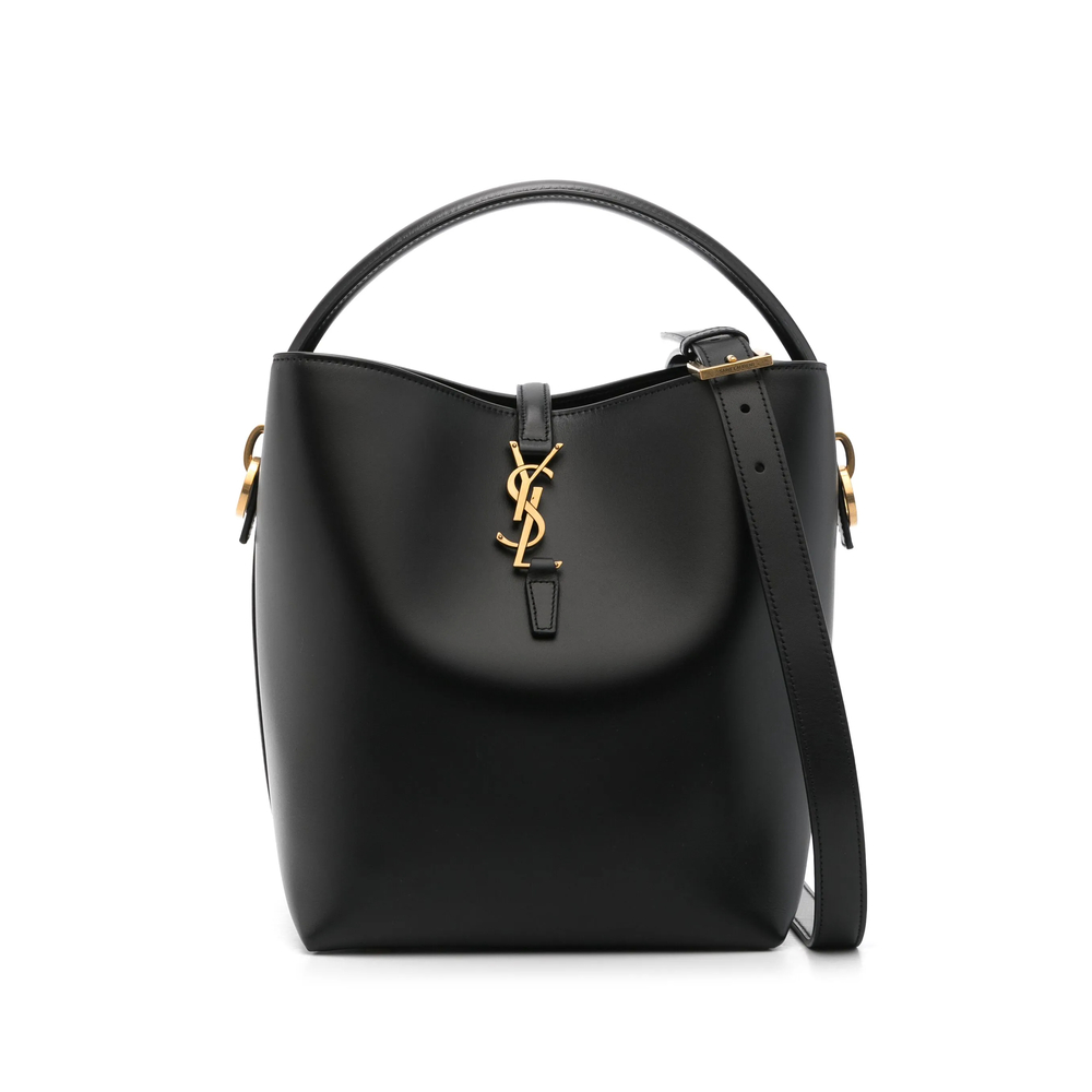 Saint Laurent Le 37 Bucket Bag In Shiny Leather