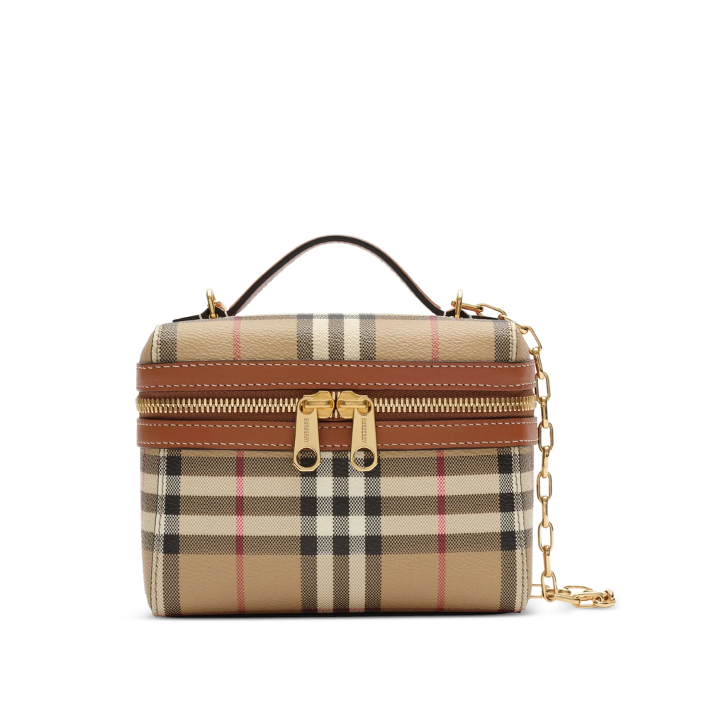 Burberry Mini Check Vanity Bag