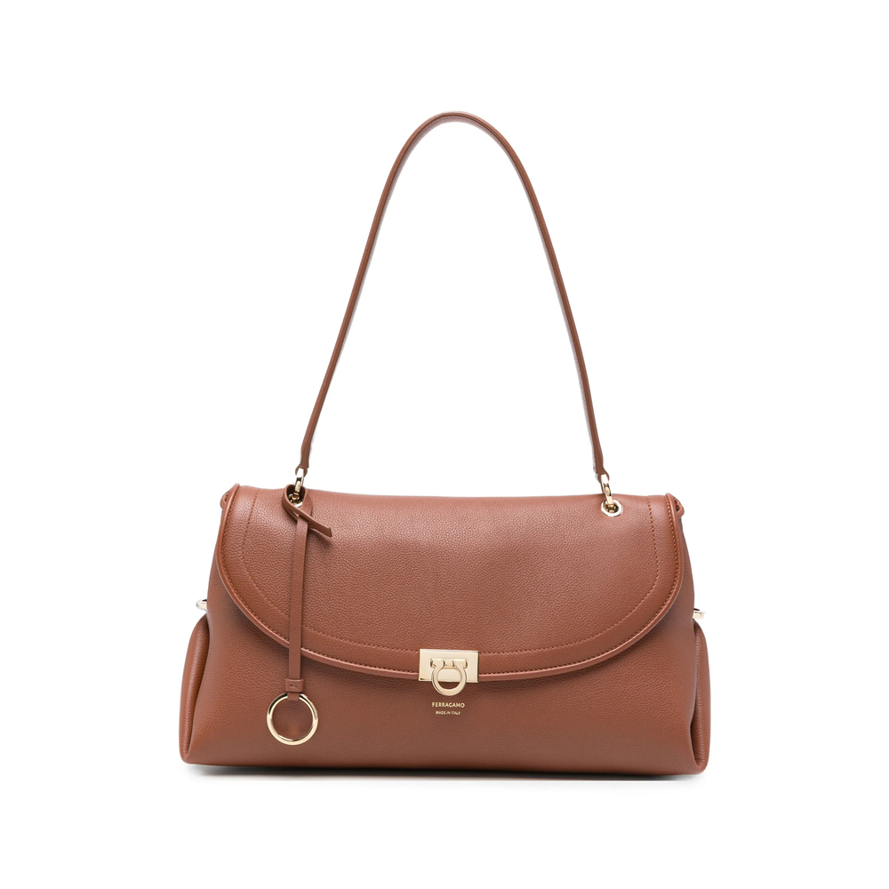 Ferragamo Gancini Flip-lock Shoulder Bag