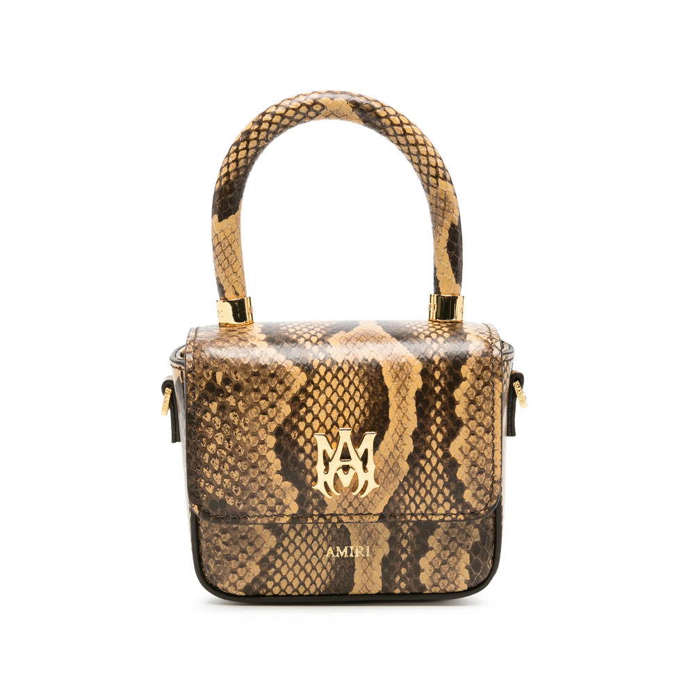 Amiri Python Embossed Nano MA Bag