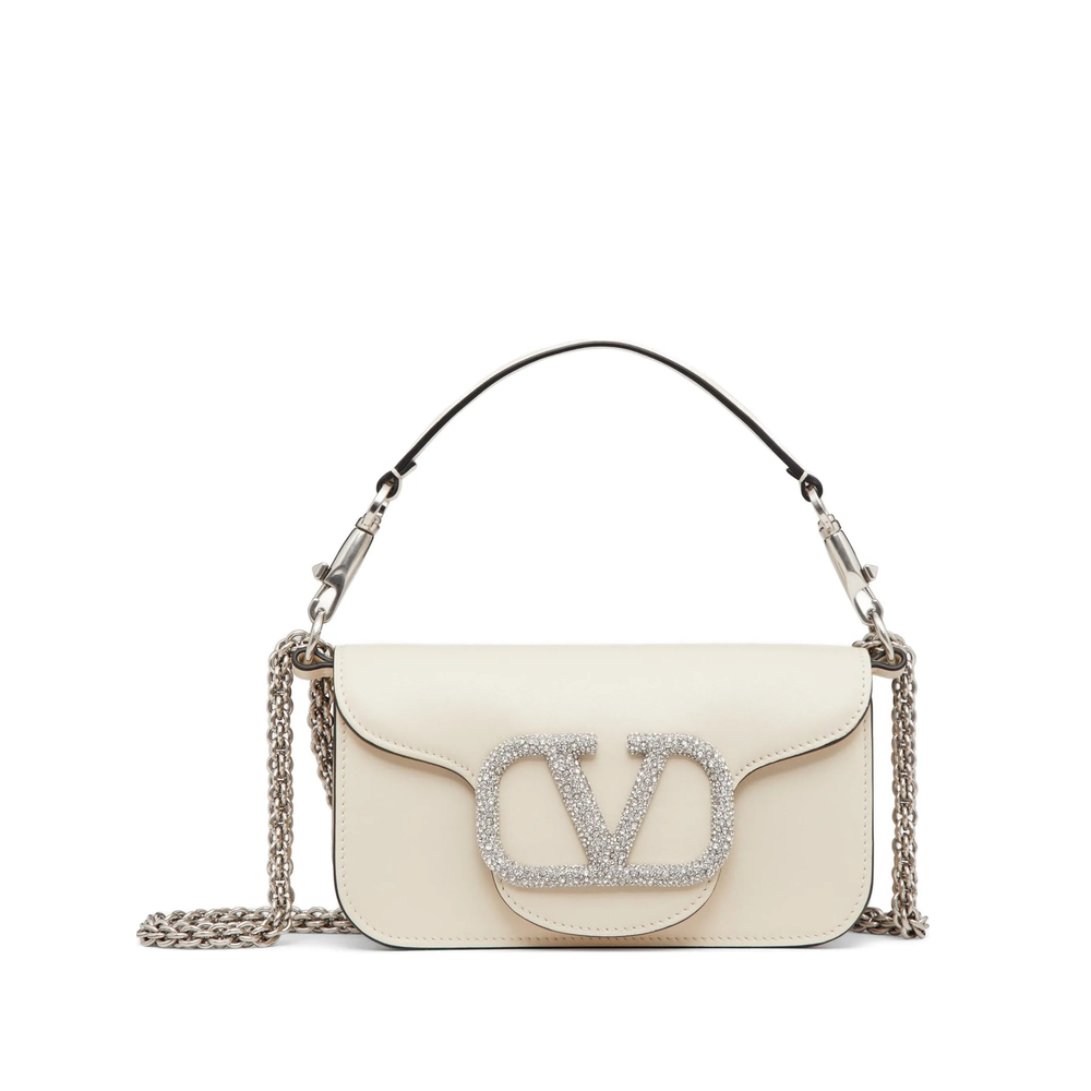 Valentino Garavani Garavani Locò Small Shoulder Bag With Jewel Logo