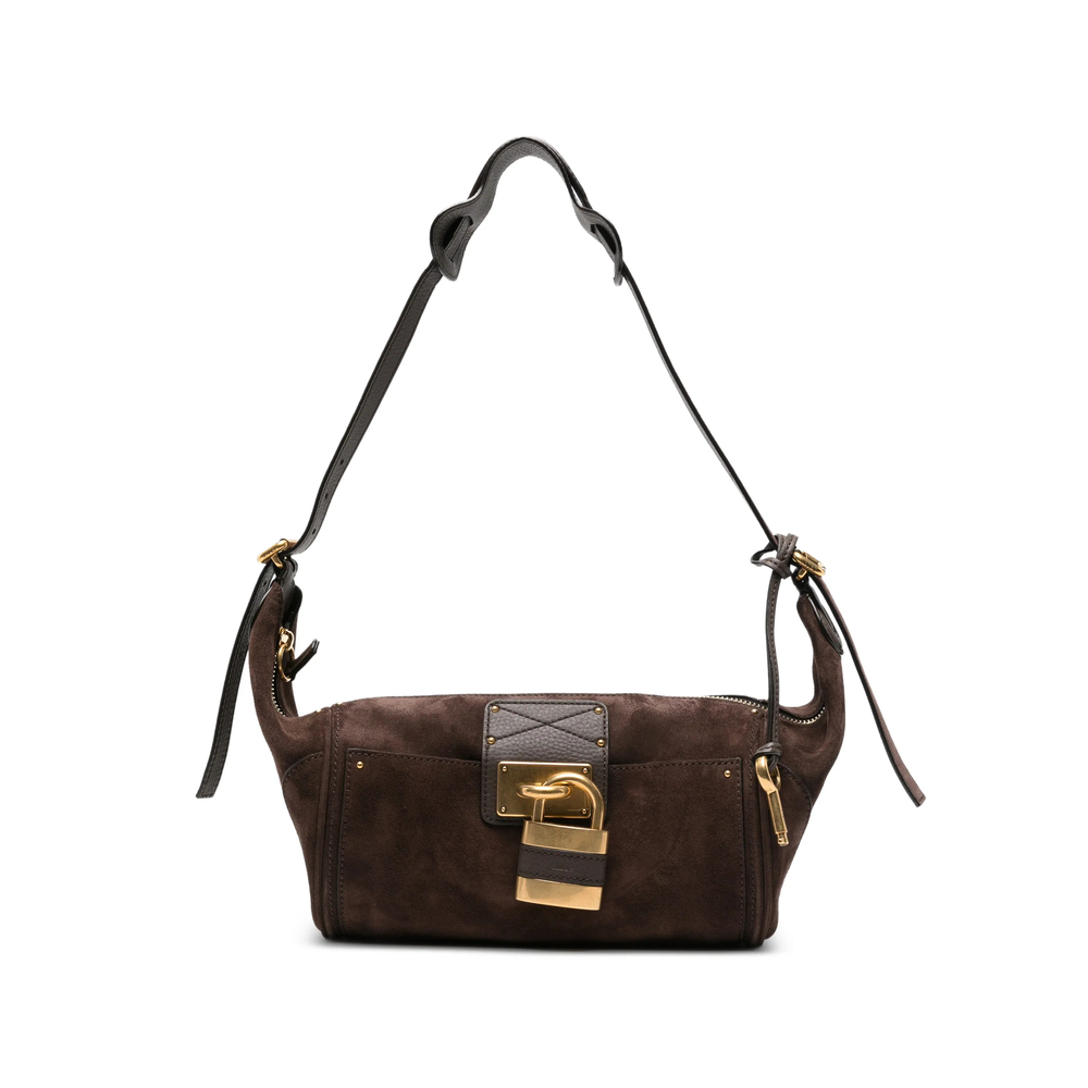 Chloé Paddington Crossbody Bag In Suede Leather