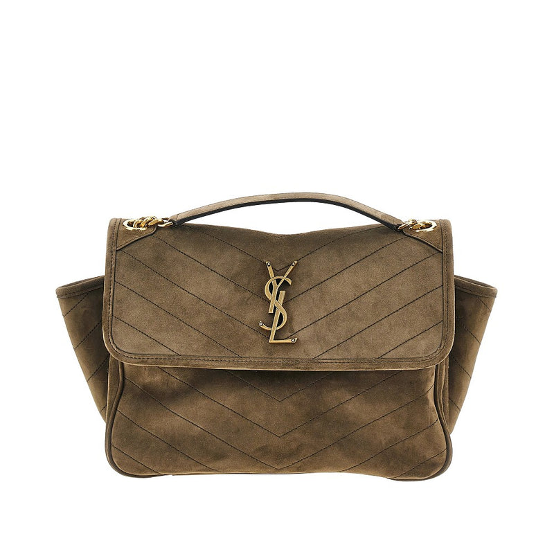 Borsa 'Niki Tripouch' in pelle scamosciata