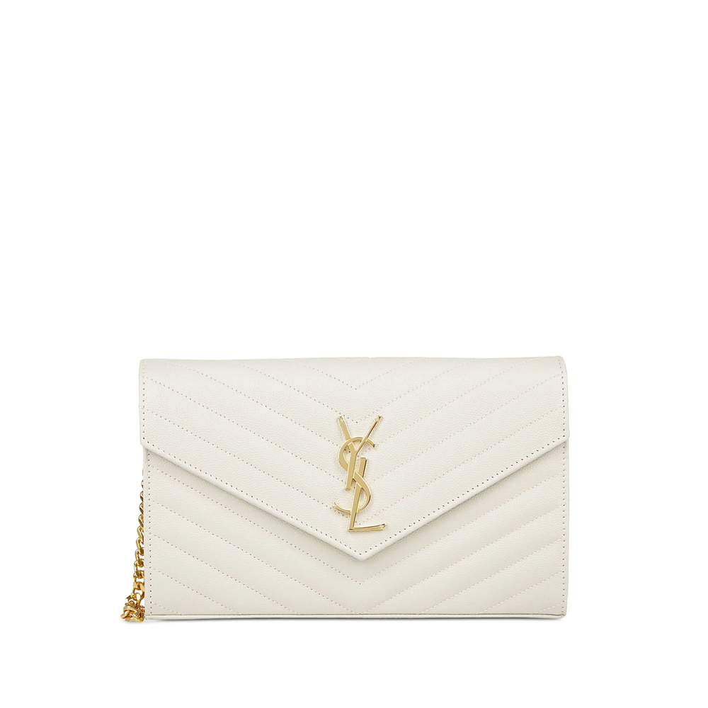 Saint Laurent Cassandre-plaque Clutch Bag