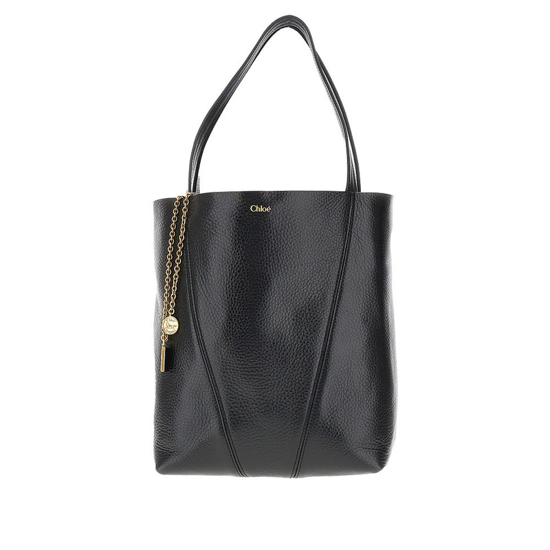 Tote bag 'Spin' media in pelle granata