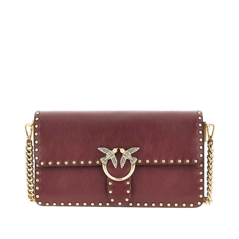 Borsa 'Love One Slouchy' in pelle con borchie