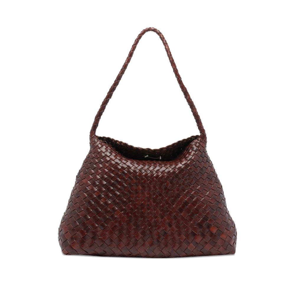 Dragon Diffusion Santa Maria Woven Leather Shoulder Bag