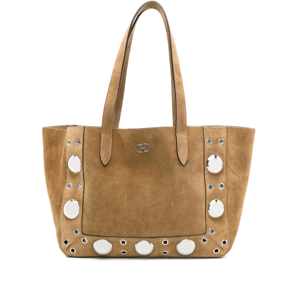 Valentino Garavani Garavani Nellcôte Medium Suede Shopping Bag