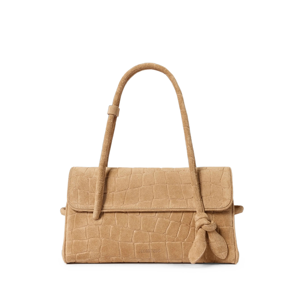 Jacquemus Croc-effect Leather Tote Bag
