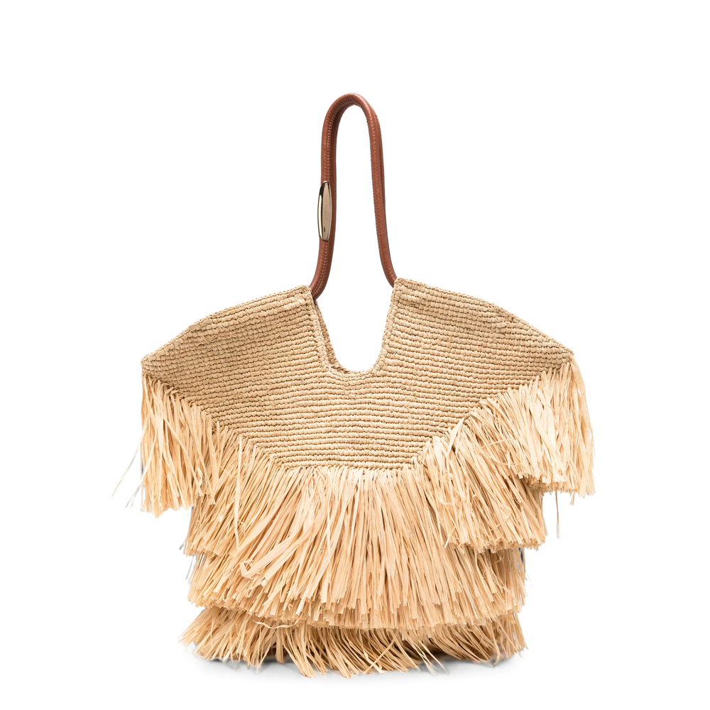 Zimmermann Goldentime Medium Fringe Tote