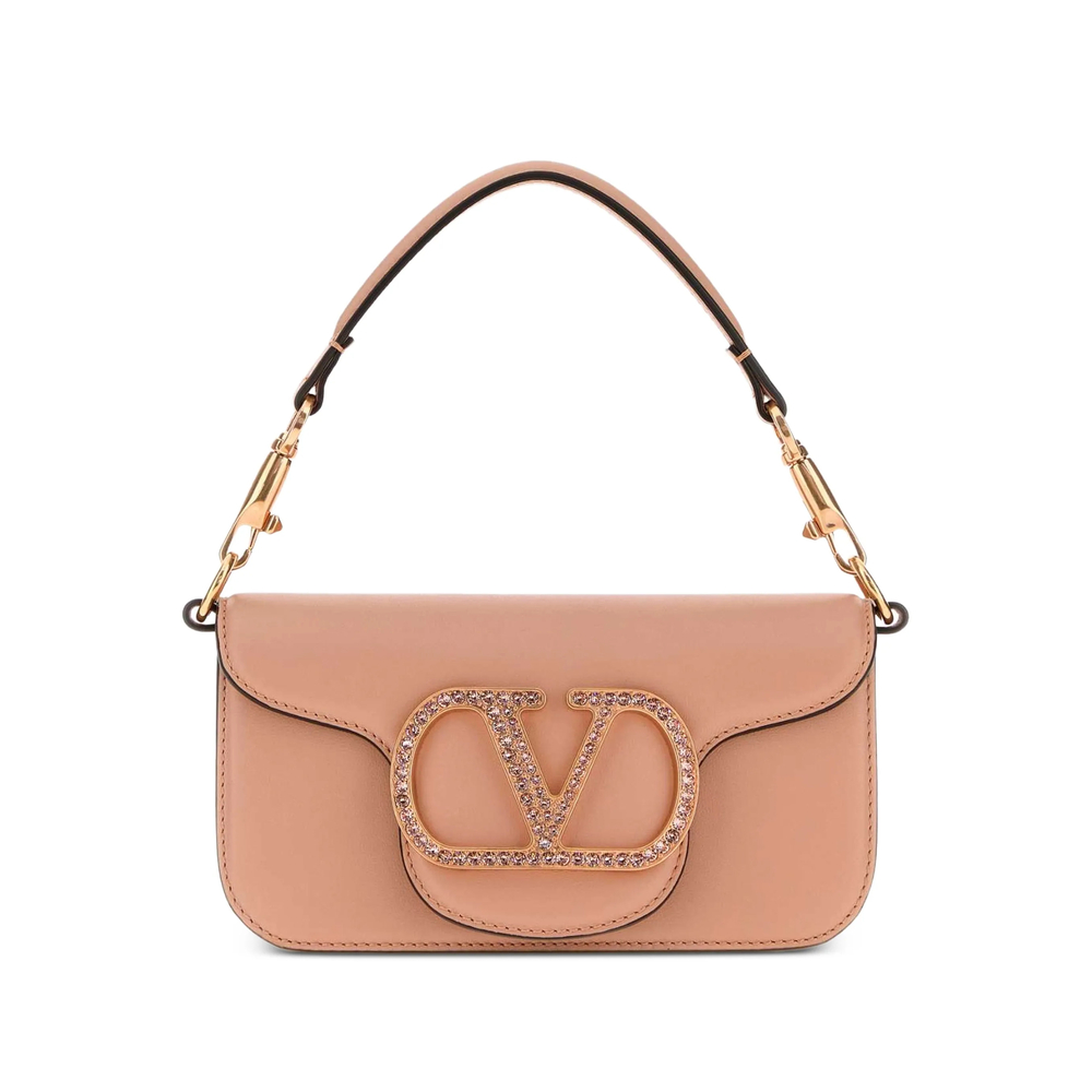 Valentino Garavani Locò Small Shoulder Bag With Jewel Logo
