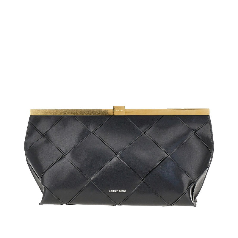 Clutch 'Anine' in pelle intrecciata