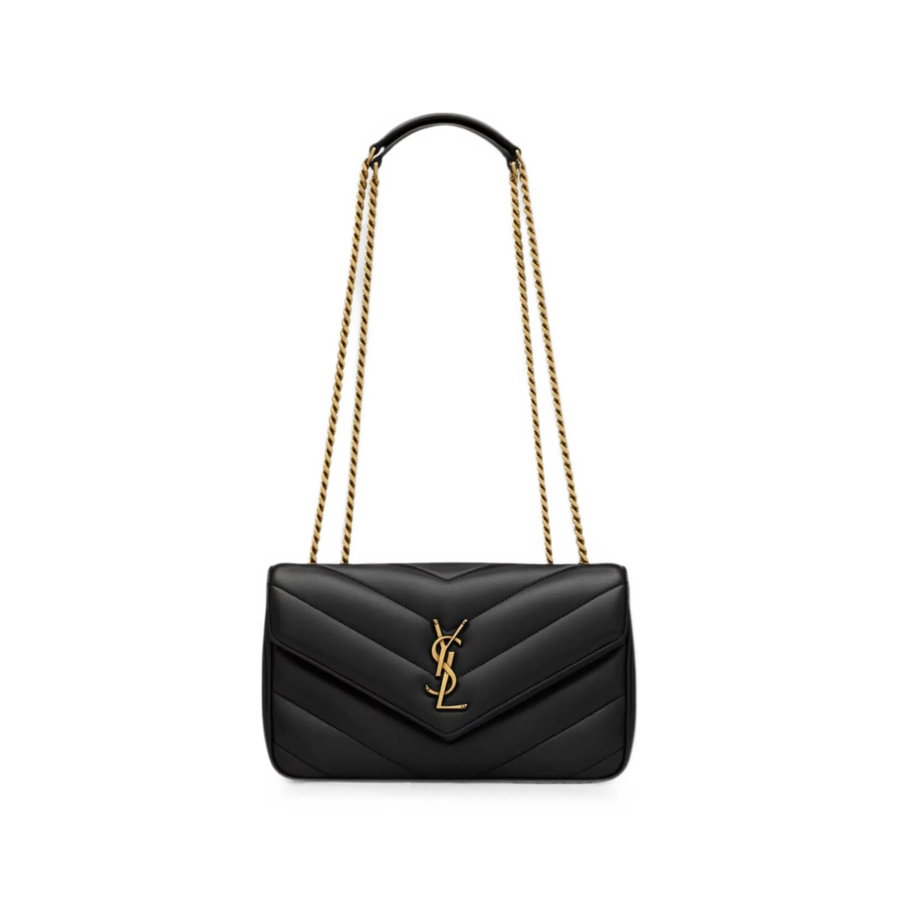 Saint Laurent Loulou Small In Matelassé Lambskin Shoulder Bag