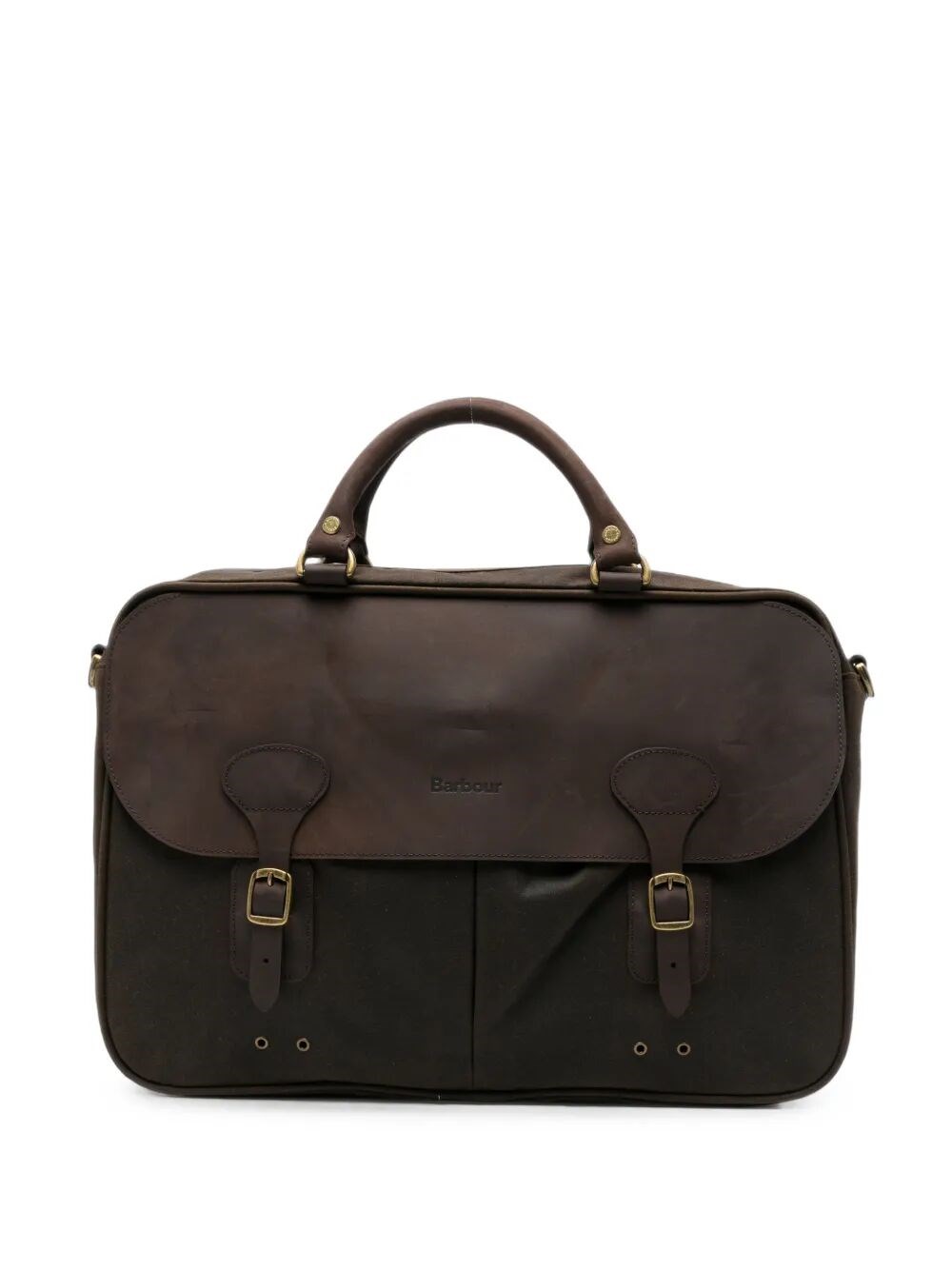BARBOUR Briefcase Wax Leather "Wax Leather"