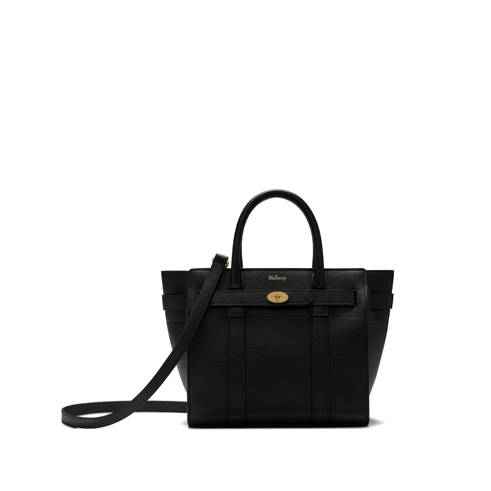 Mulberry Mini Zipped Bayswater Bag In Black