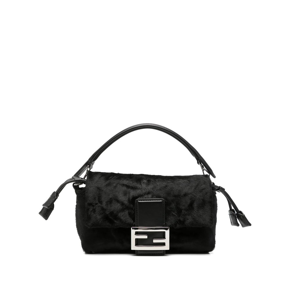 Fendi Small Baguette Hair-finish Clutch Bag