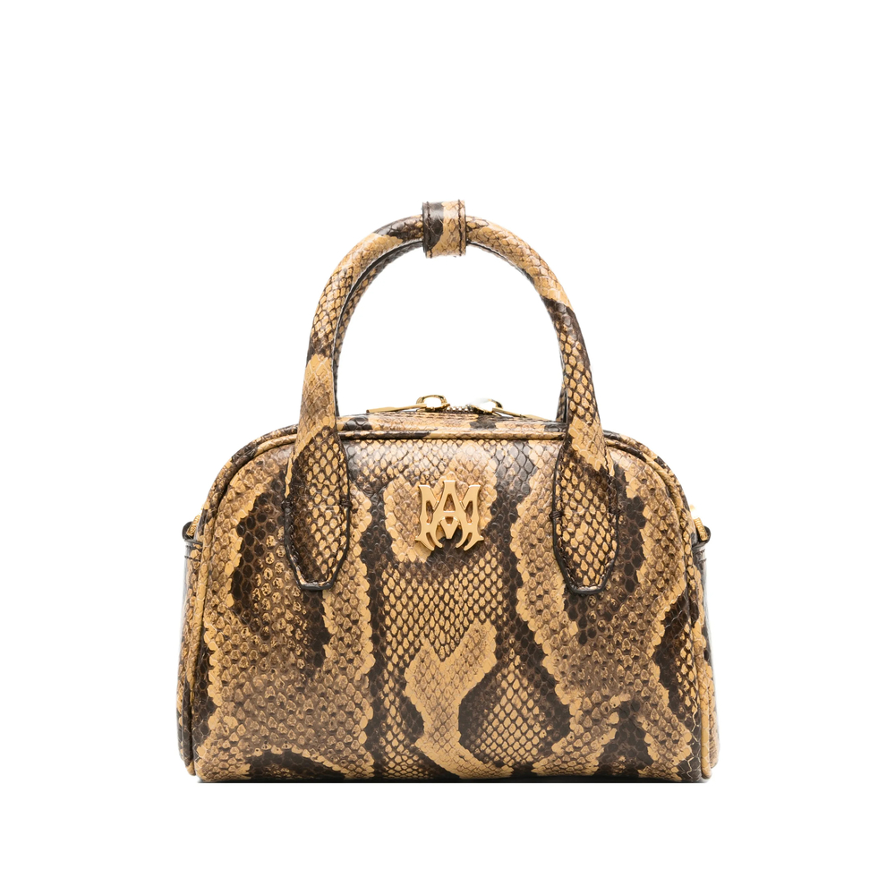 Amiri Python Embossed Micro MA Bowling Bag