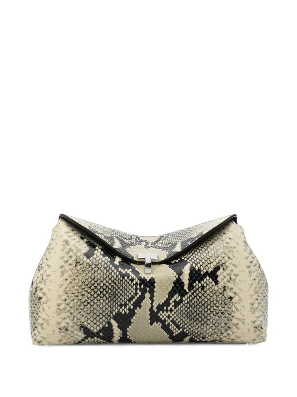 TOTEME Clutch Bag Python-Embossed "T-Lock"
