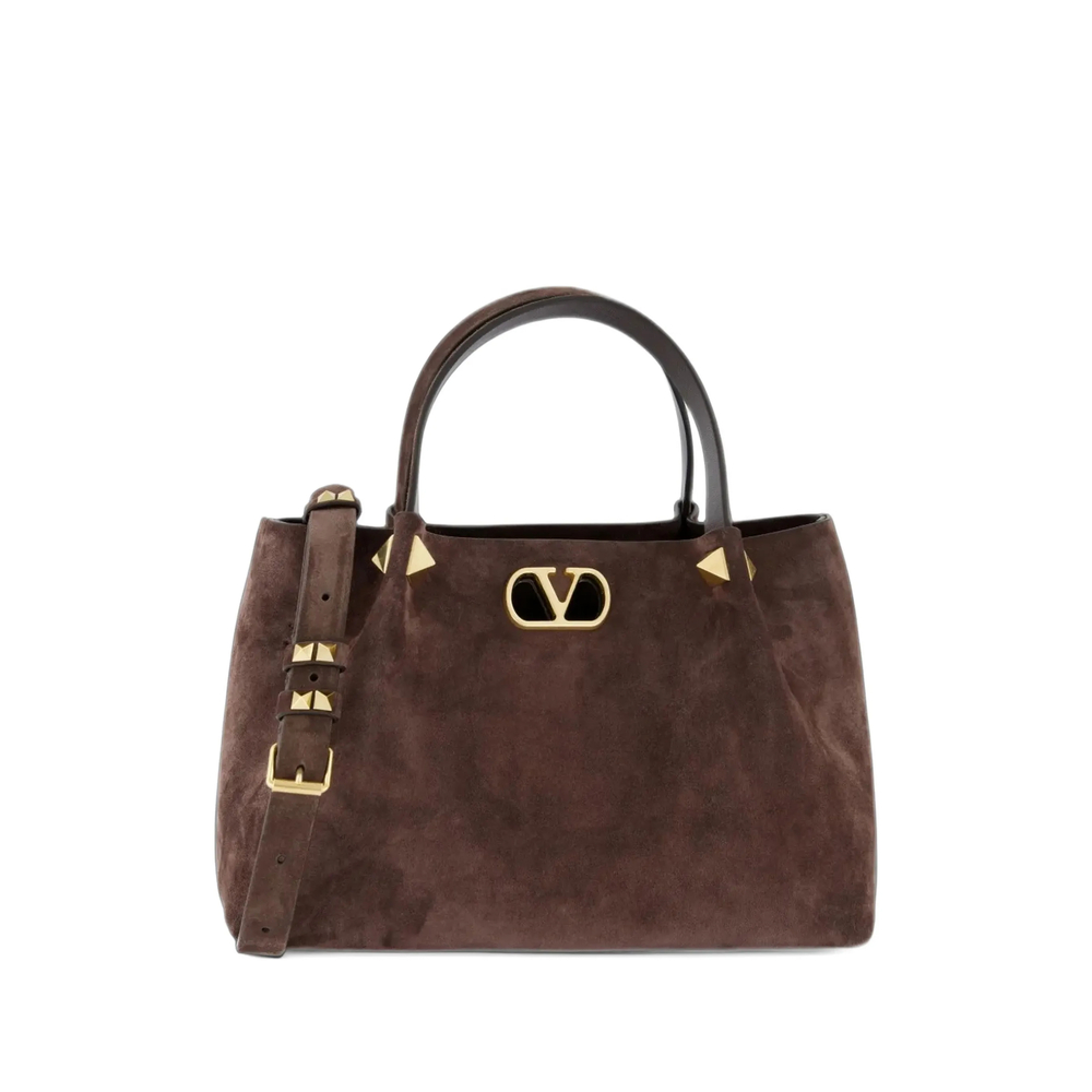 Valentino Garavani Small Shopping Suede Tote Bag