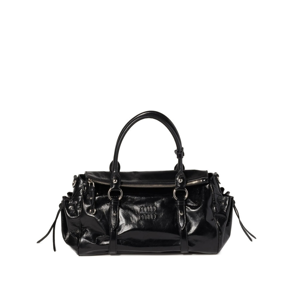 Miu Miu Shiny Leather Handbag