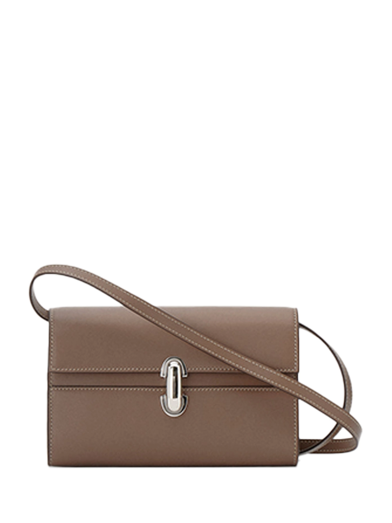 Savette Symmetry Mini Bag Leather Taupe