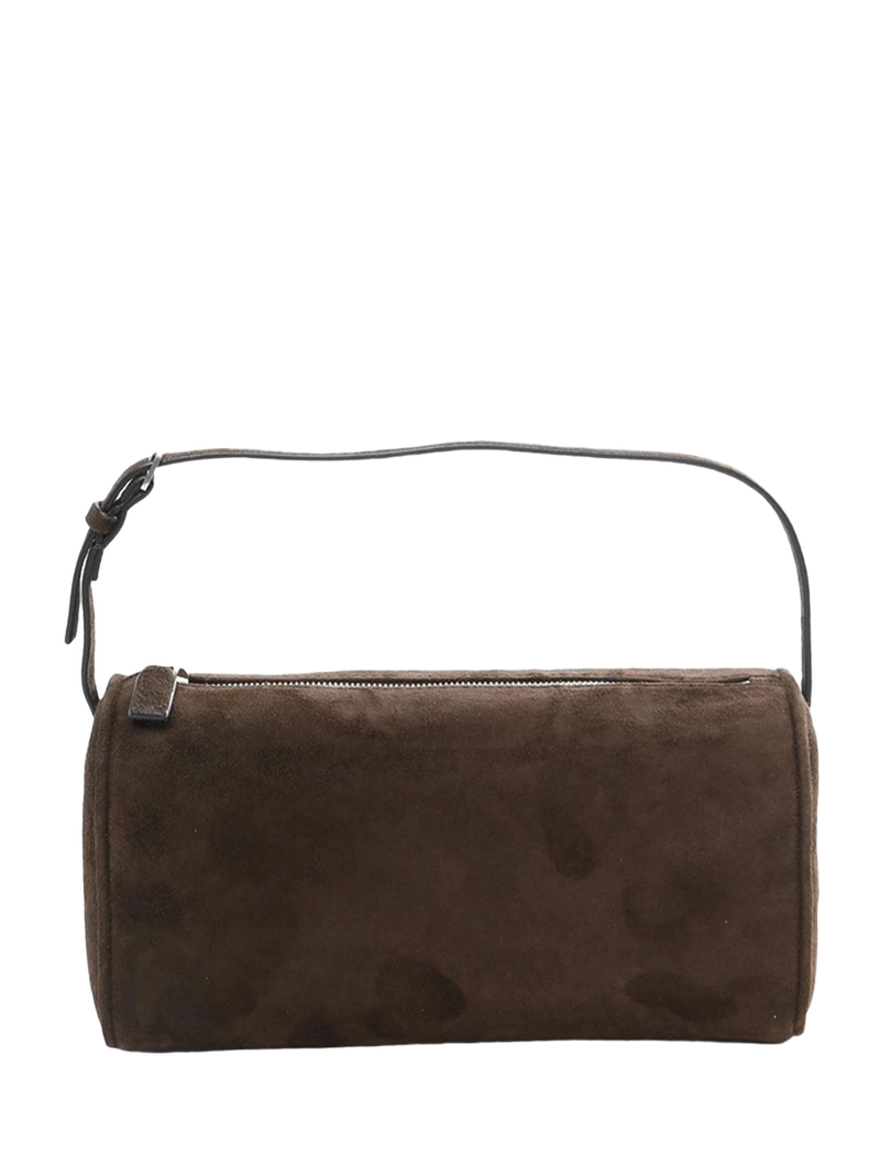 The Row 90s Suede Bag Mocha Ans