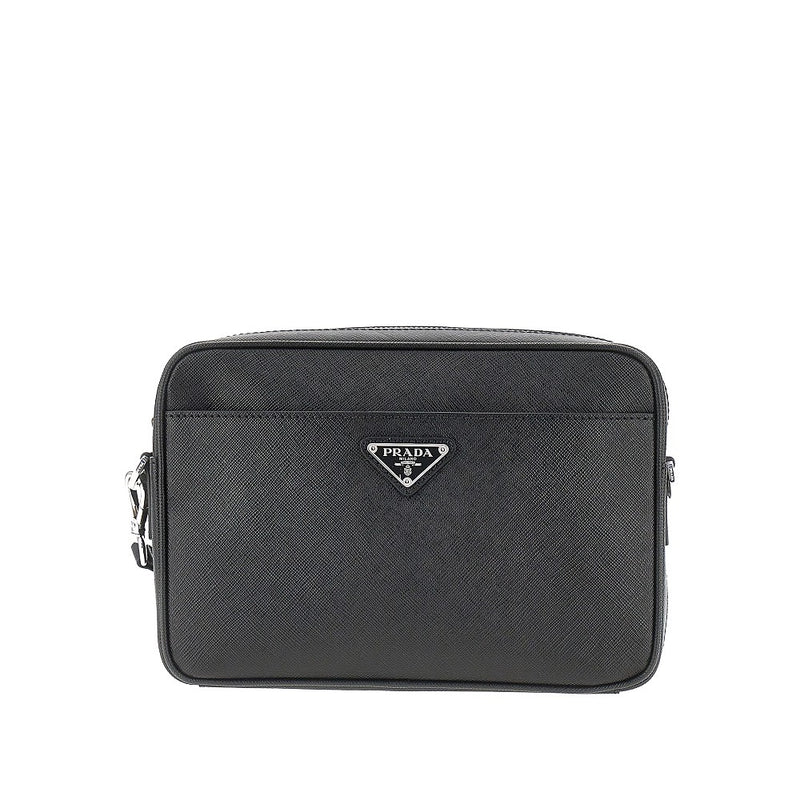 Borsa a tracolla in pelle Saffiano