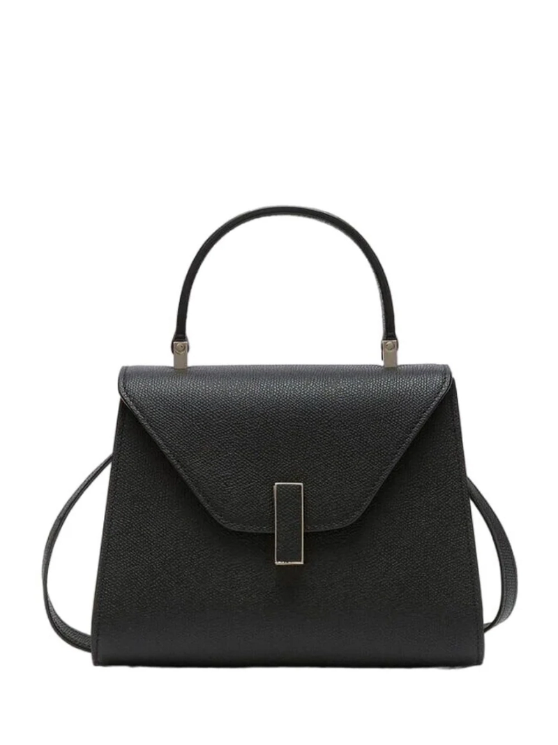 Valextra Iside Top Handle Mini Bag Black
